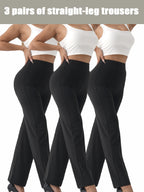 Wide-leg pants 3-pack