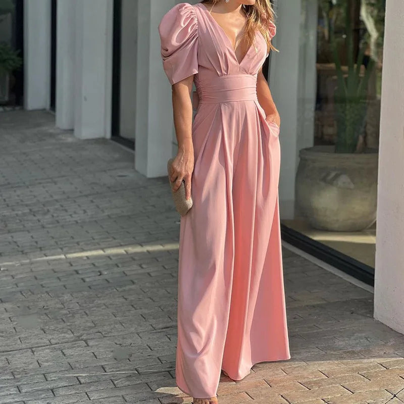 Jumpsuit Wide-leg Lightweight Jumpsuit