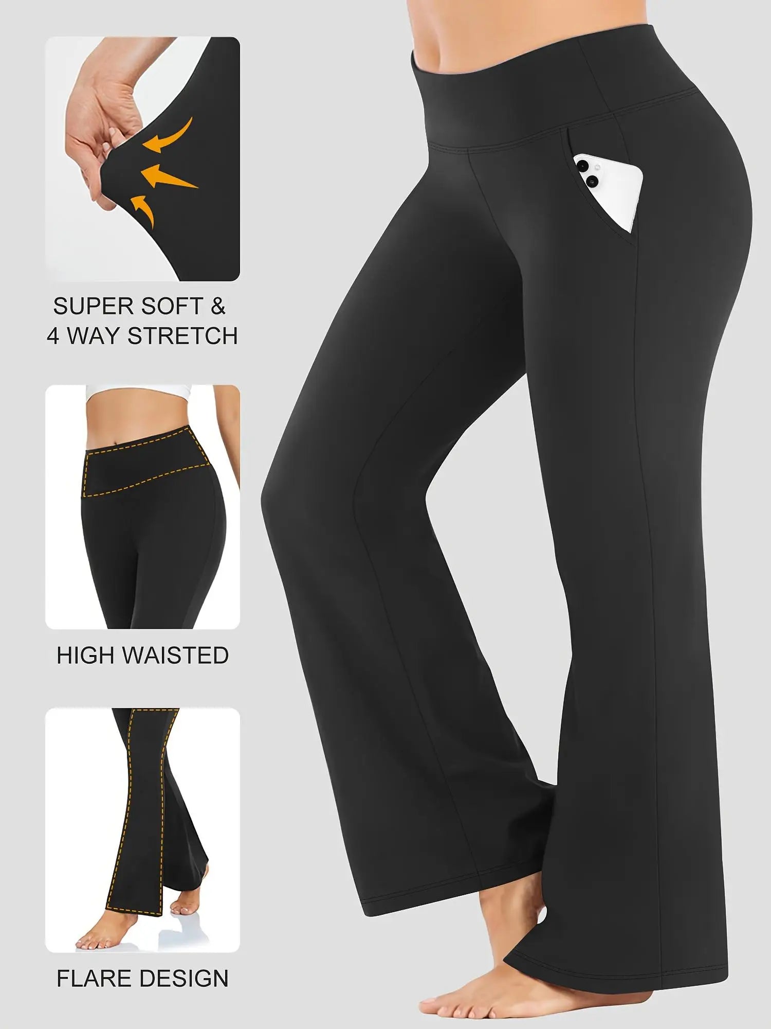 High-Waisted Flared Pants