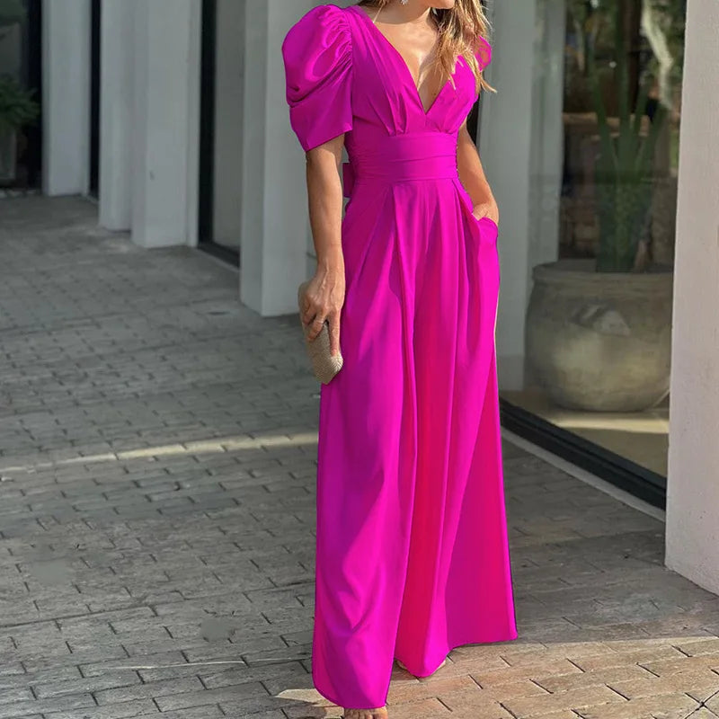 Jumpsuit Wide-leg Lightweight Jumpsuit