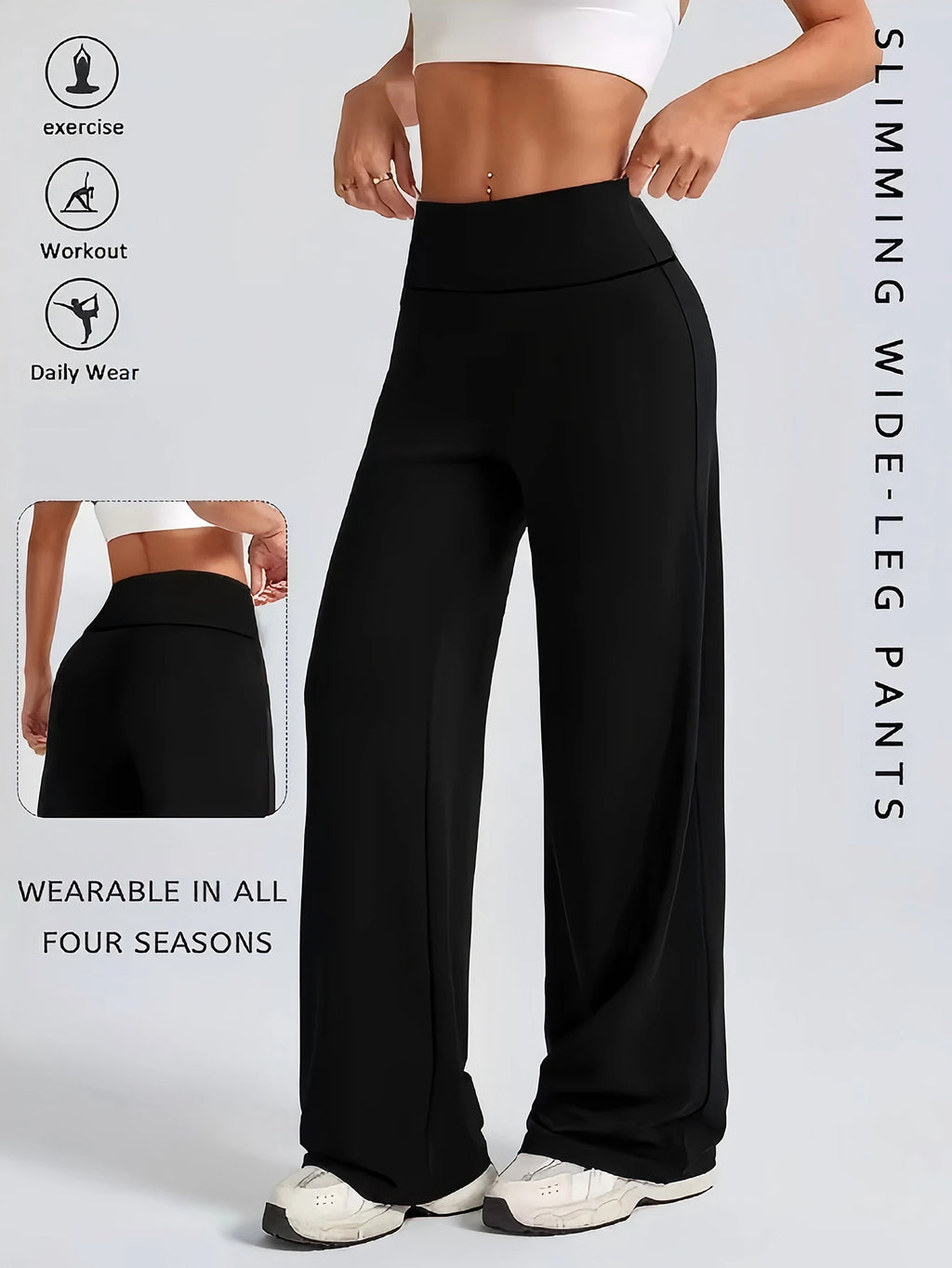 Wide-leg pants 3-pack