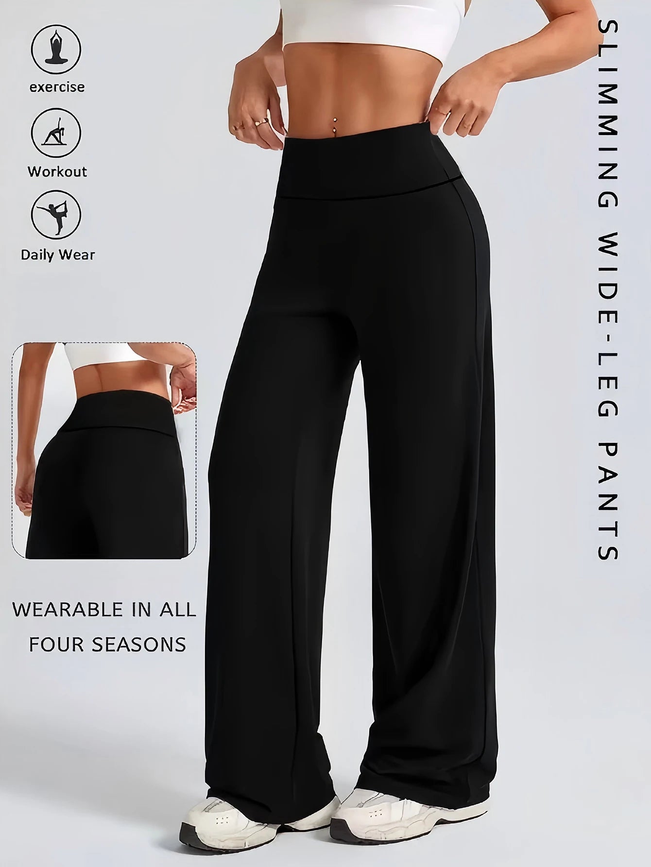 Wide-leg pants 3-pack