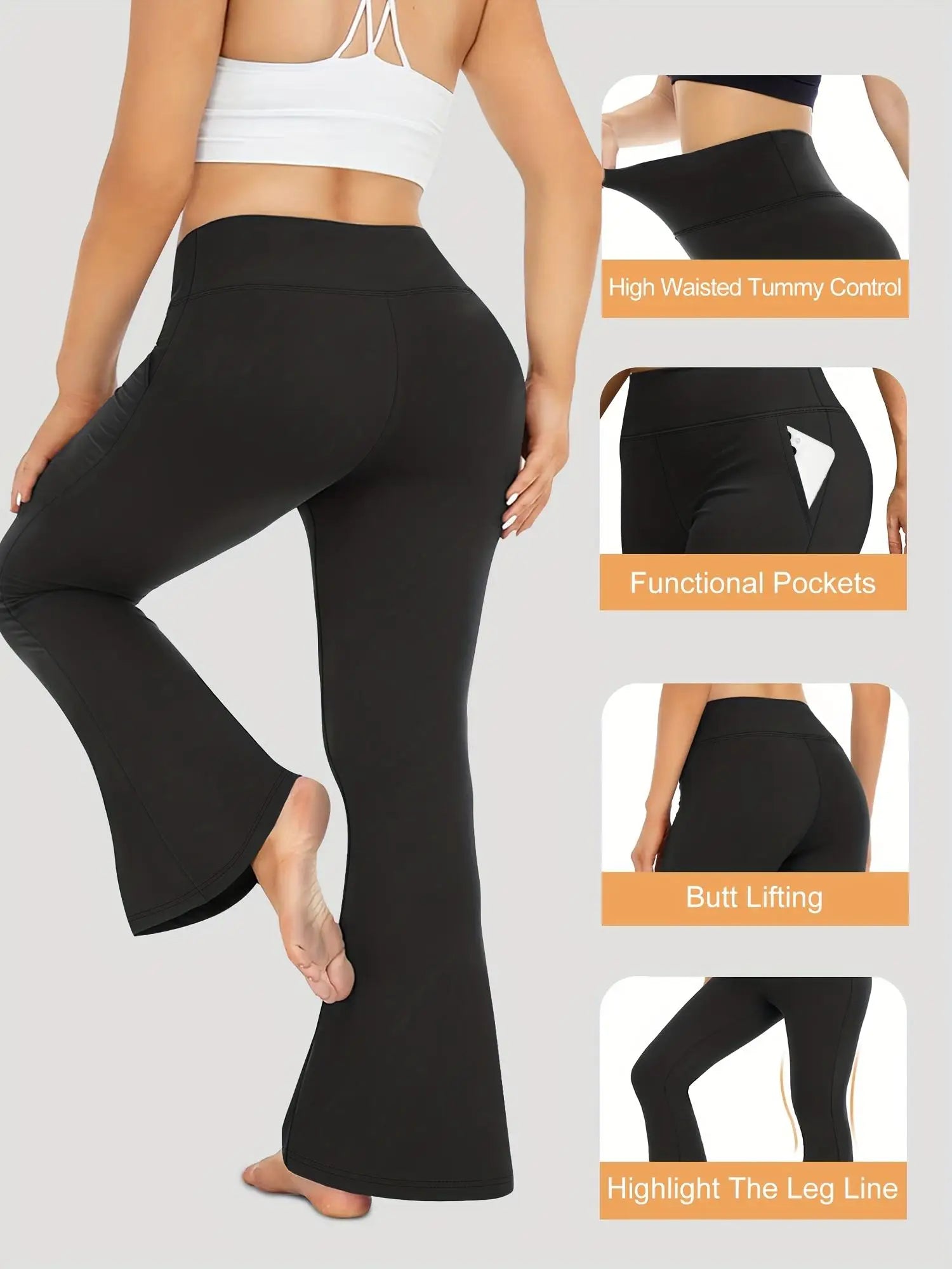 High-Waisted Flared Pants