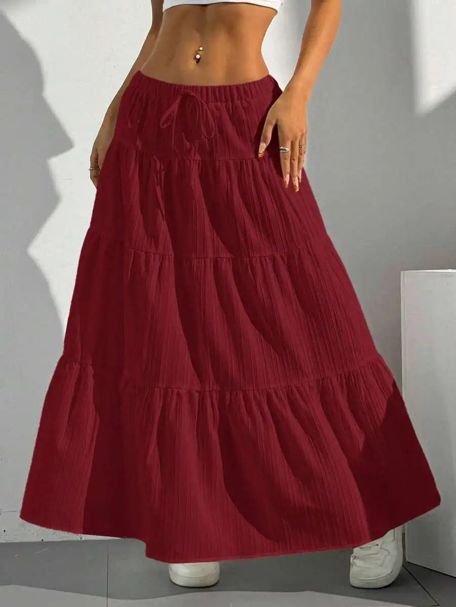 Flared Long Skirt