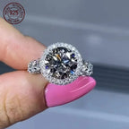 925 Silver Halo Ring