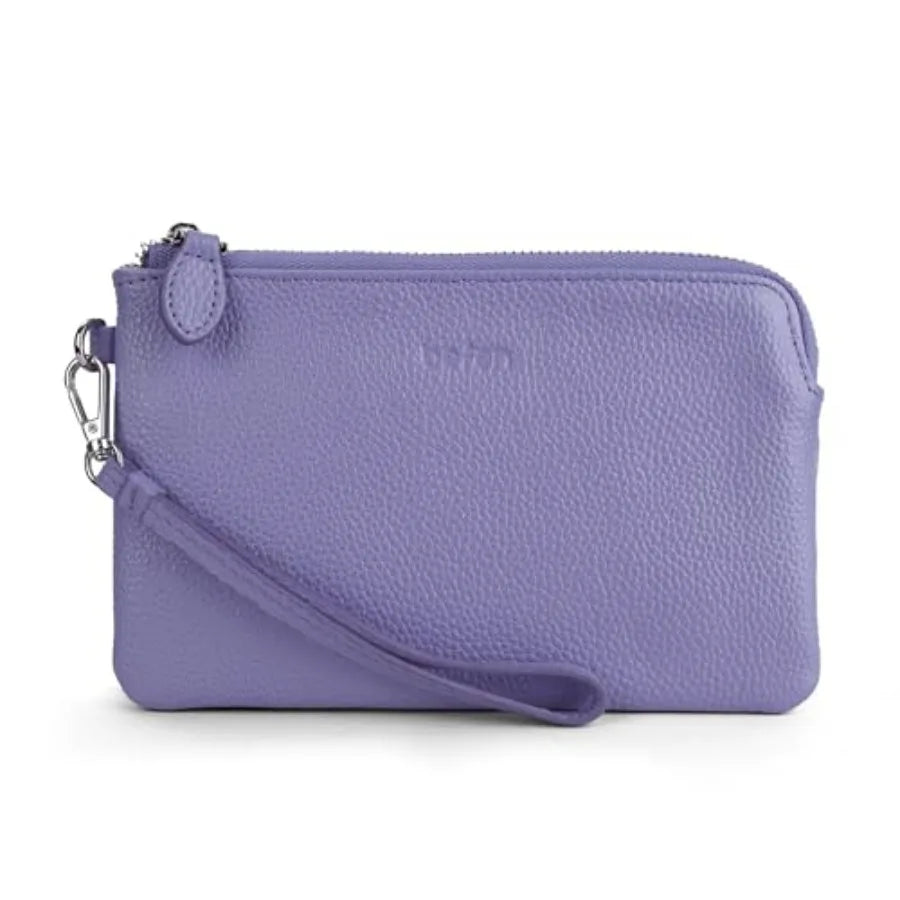 Genuine Leather Wristlet Clutch