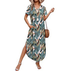 Short Sleeve Dresses Maxi Dress