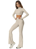 High-Neck Long-Sleeve Yoga Set