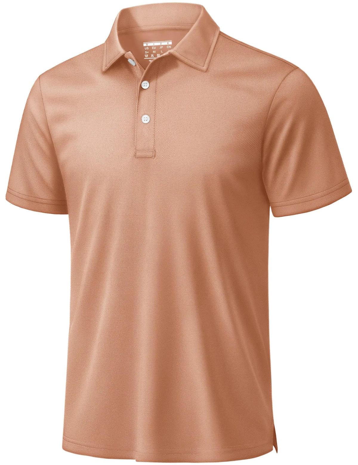 Men's 3 Buttons Polo Shirts Short Sleeve Quick Dry Golf Shirt Performance Polo with Collar Casual Work Athletic T-Shirt
