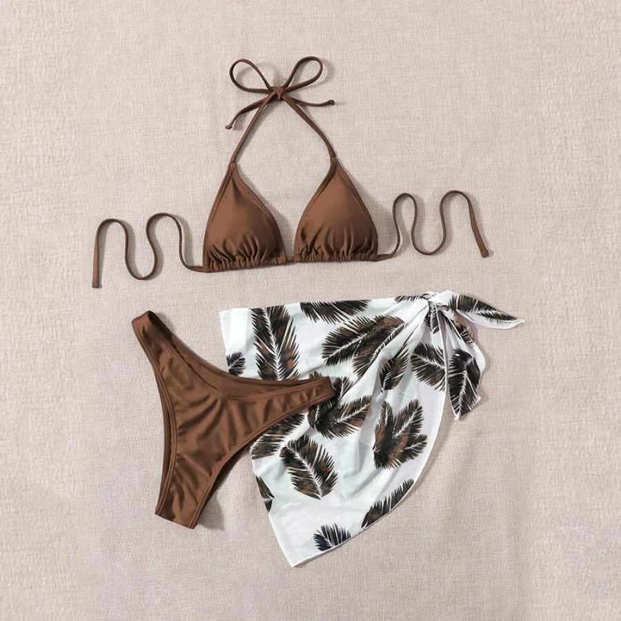 Three-piece High-waist Swimsuit