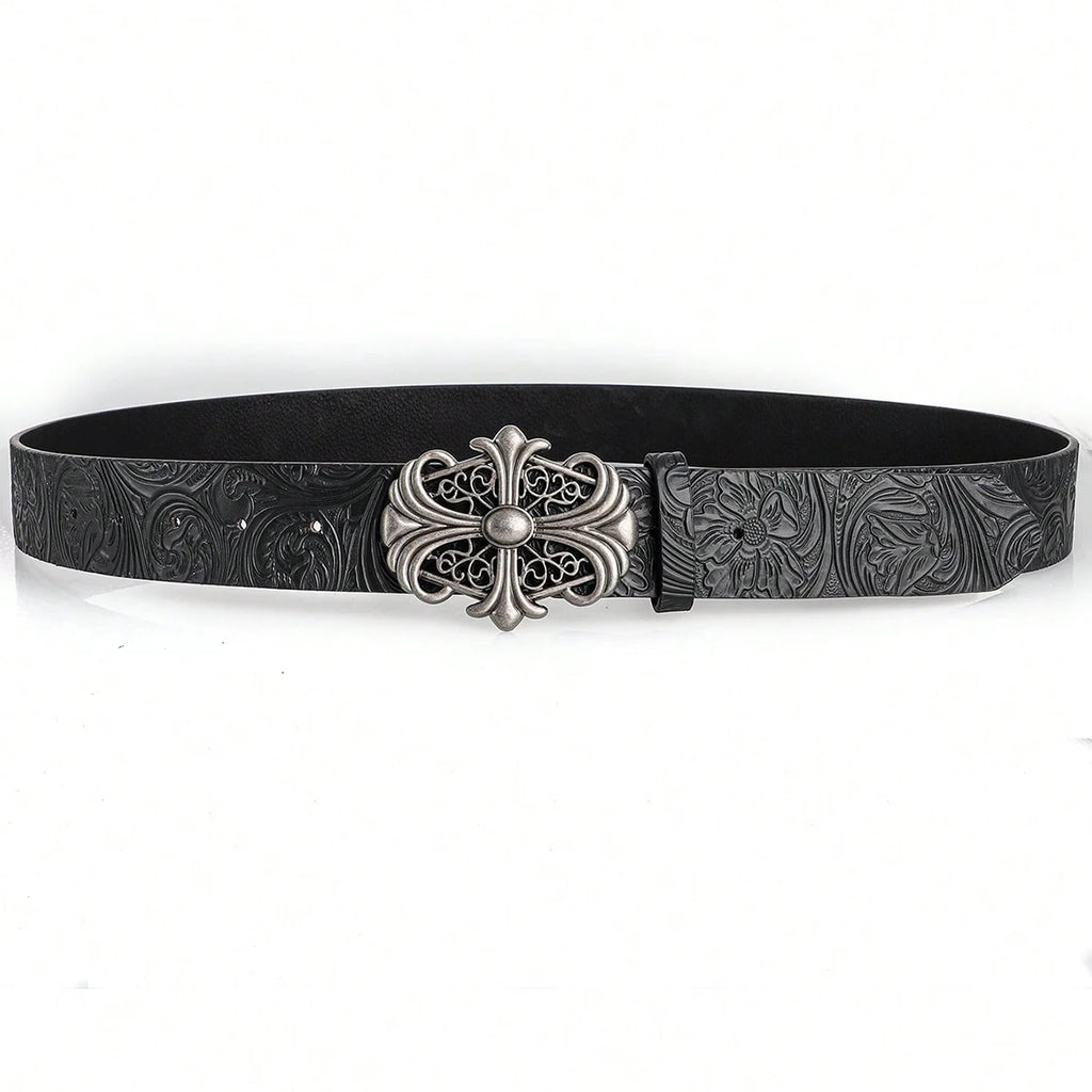 Bohemian Style-Chic Black PU Leather Belt