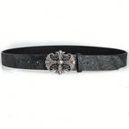 Bohemian Style-Chic Black PU Leather Belt