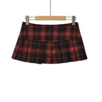 Plaid Pleated Skirt