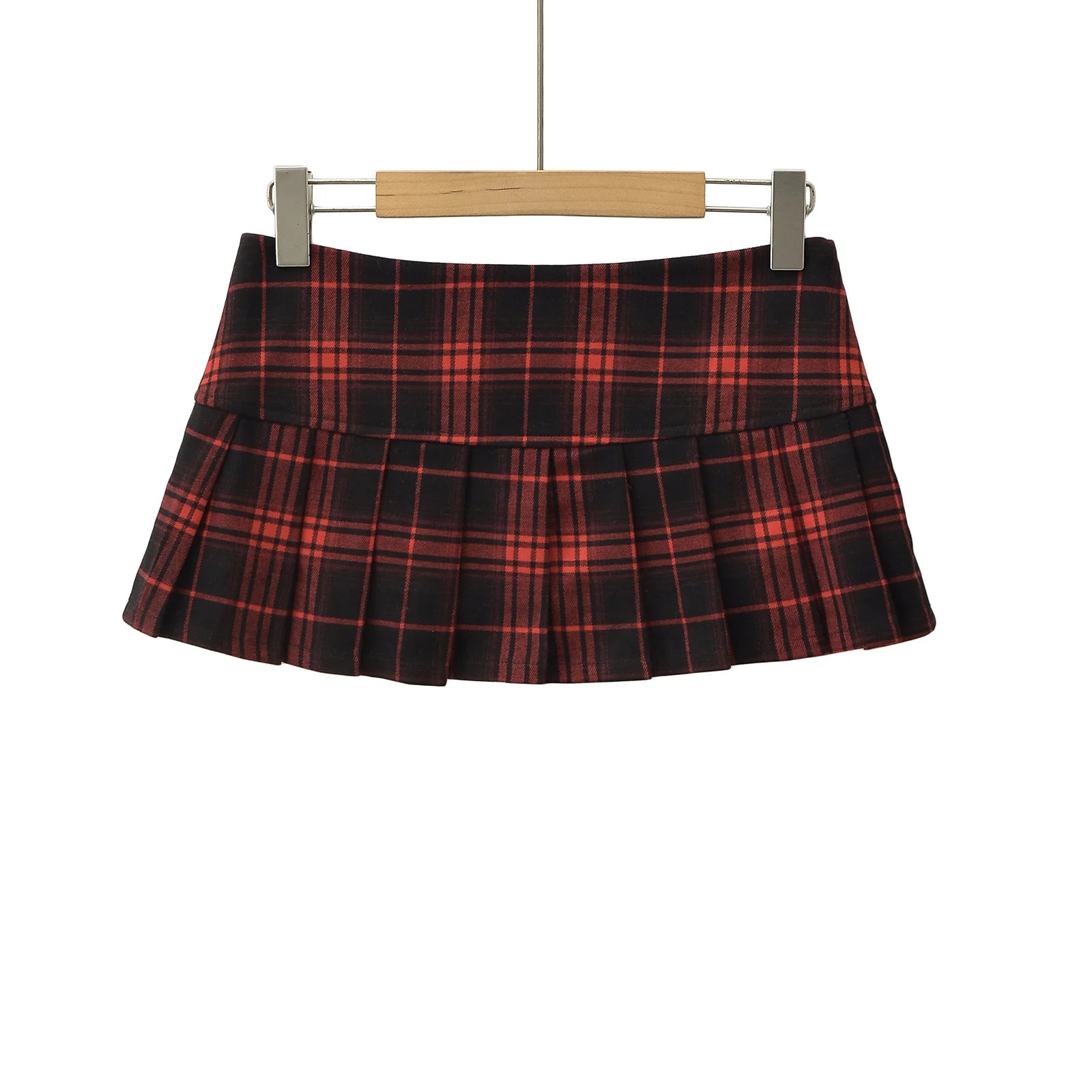 Plaid Pleated Skirt