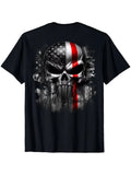 Cotton Loose Print Short-sleeved shirt