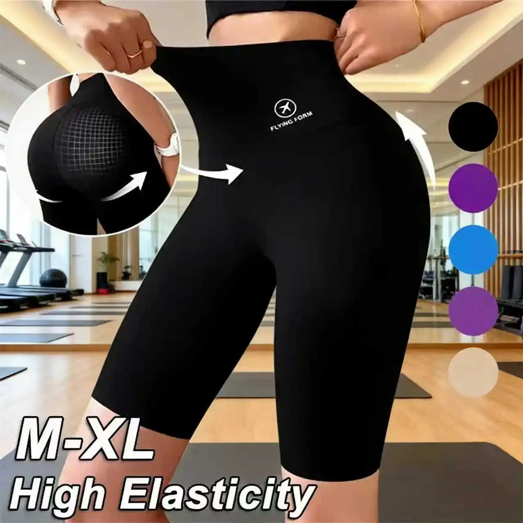 High-Waisted Sports Shorts