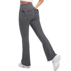 Yoga Tummy-Control Wide-Leg Leggings