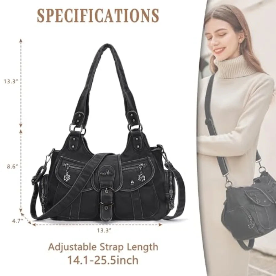 Angel Kiss Hobo Bags Vegan Leather