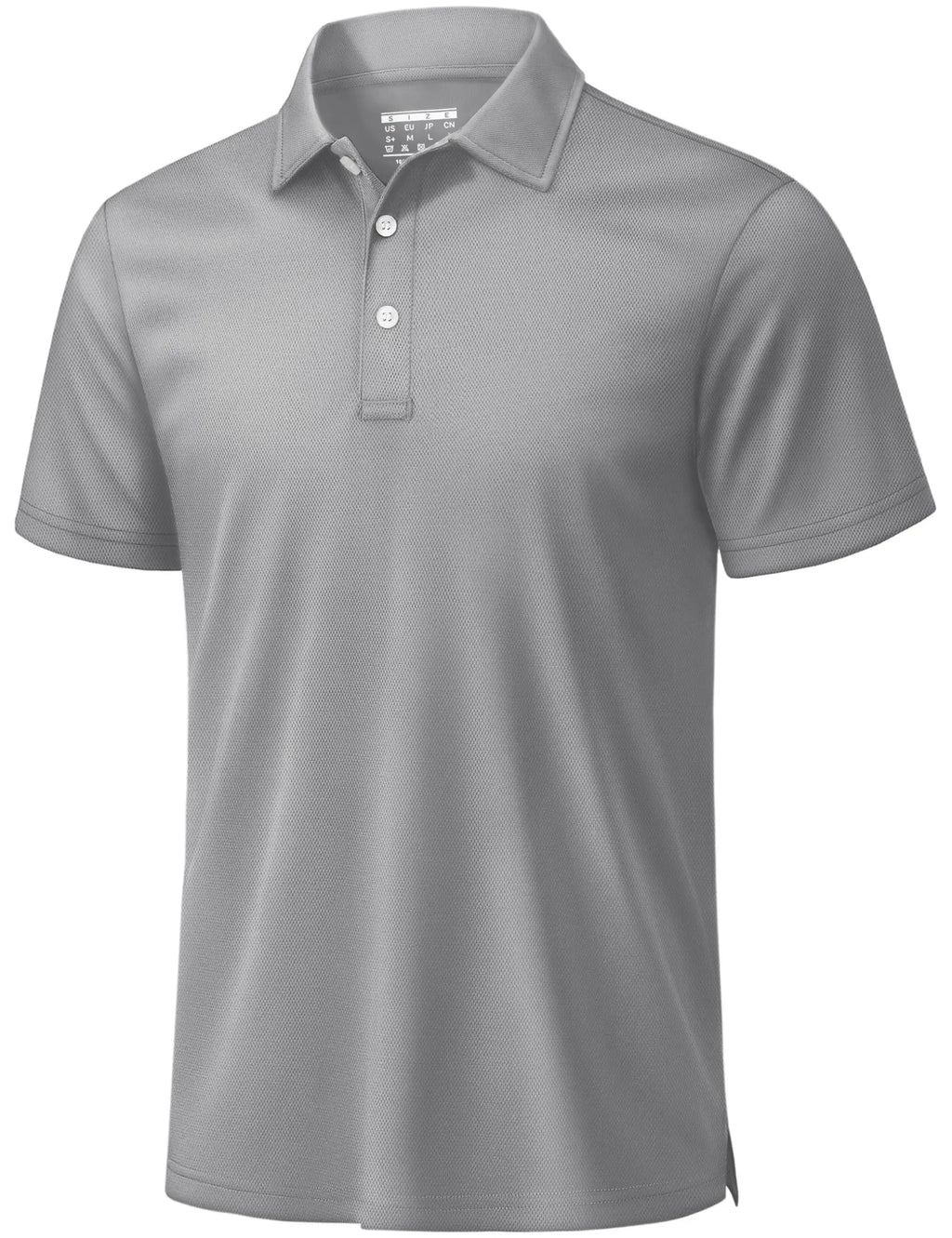 Men's 3 Buttons Polo Shirts Short Sleeve Quick Dry Golf Shirt Performance Polo with Collar Casual Work Athletic T-Shirt