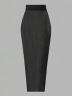 One Shoulder Swimsuit With Sheer Mesh Beach Skirt