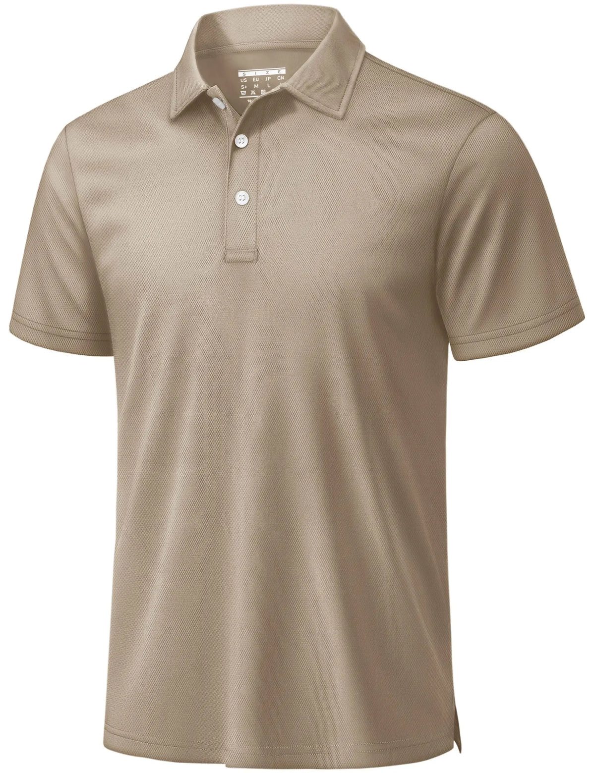 Men's 3 Buttons Polo Shirts Short Sleeve Quick Dry Golf Shirt Performance Polo with Collar Casual Work Athletic T-Shirt