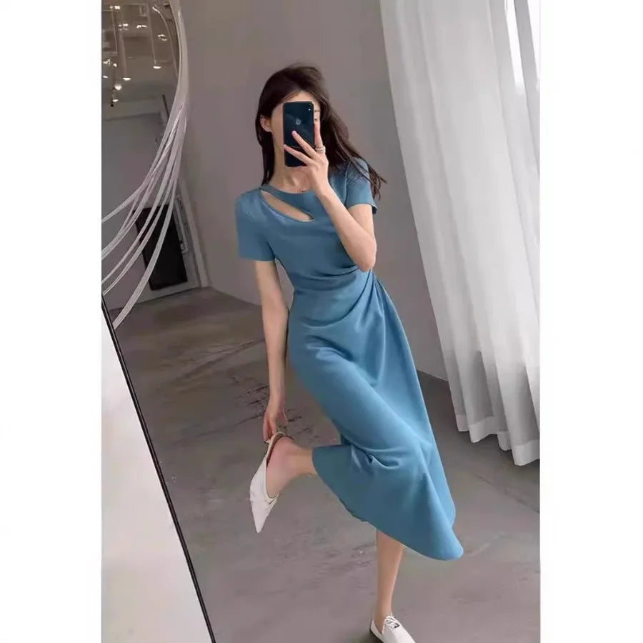 French Temperament Hepburn Style Dress