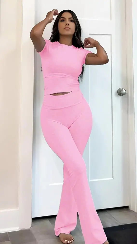 Two-piece sports leisure yoga set