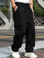 Loose Cargo Pants Drawstring Waist