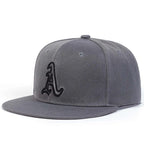 Unisex Gothic Letter A Embroidery Hats