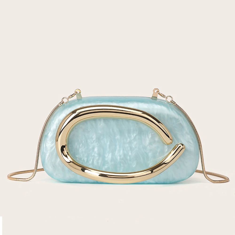 Handbag Metal Luxury Clutch