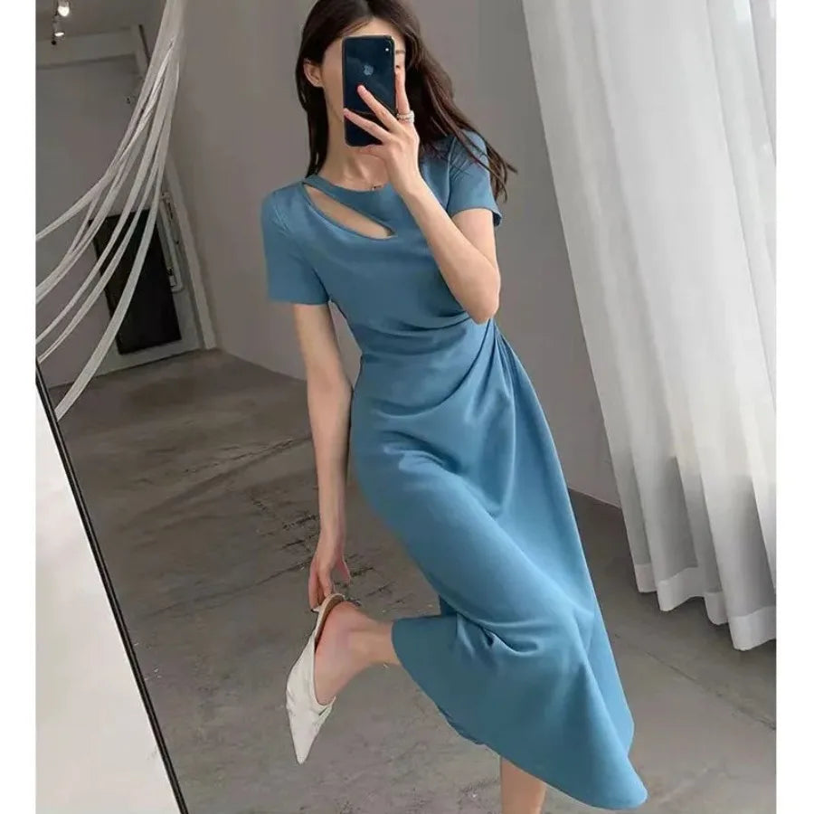 French Temperament Hepburn Style Dress