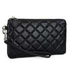 Genuine Leather Wristlet Clutch