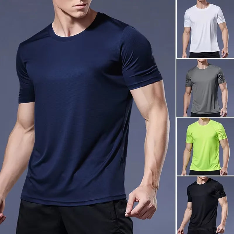 Breathable fast drying running short sleeve T-shirt