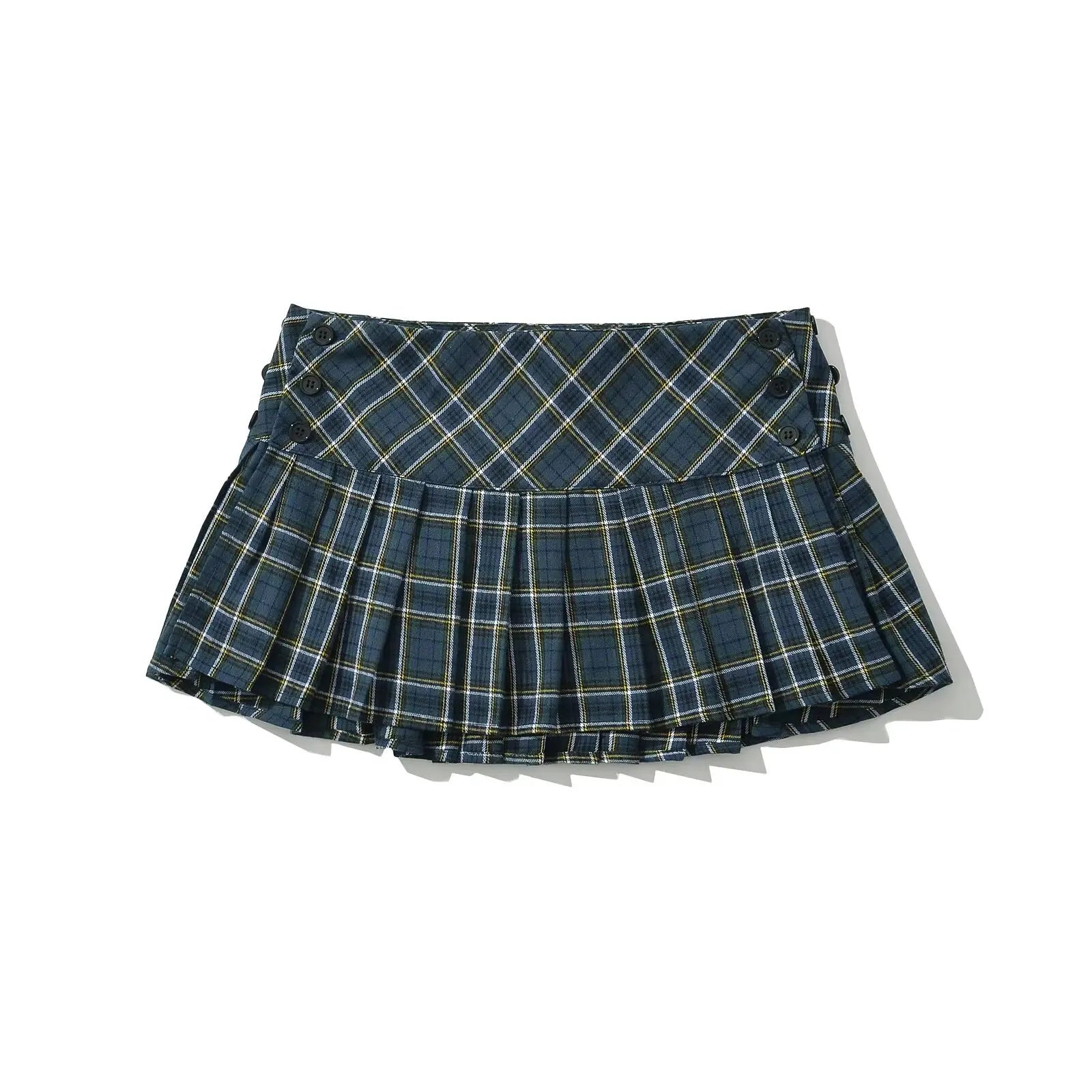 Plaid Pleated Skirt