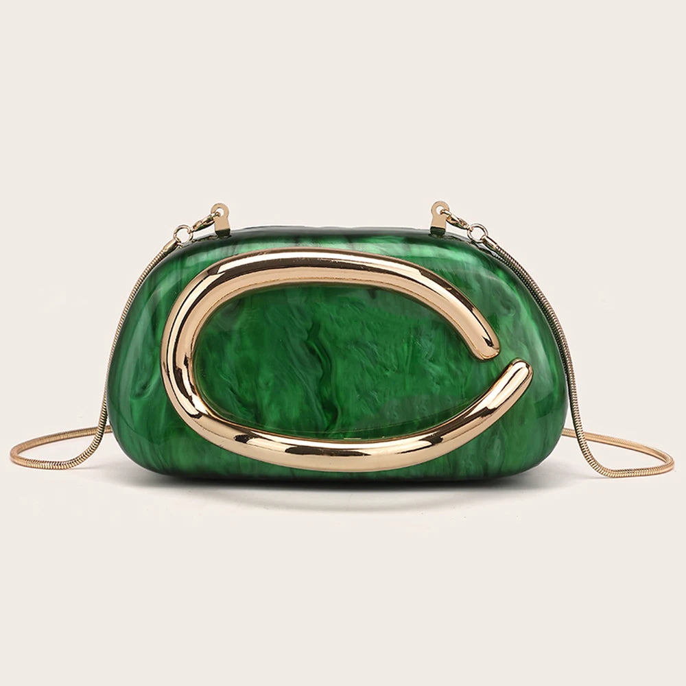 Handbag Metal Luxury Clutch