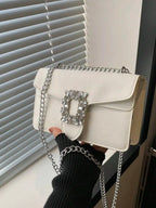 Rhinestone Decor Crossbody Bag