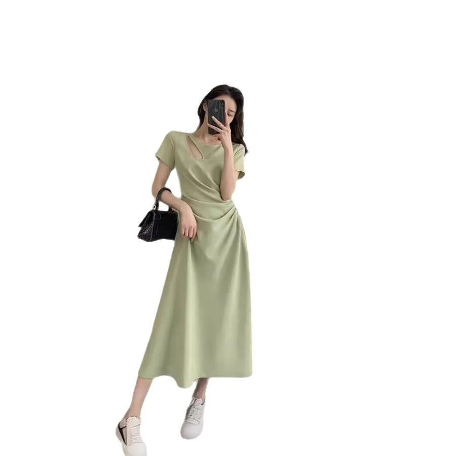 French Temperament Hepburn Style Dress