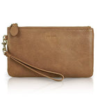 Genuine Leather Wristlet Clutch