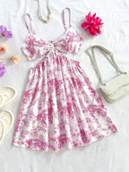 Black Cut-Out Spaghetti Strap Dress