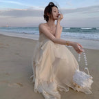 Sling Ruffled Dress
