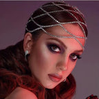 Stonefans Mesh Hair Accessories Luxury Designer for Women Girl Ornaments 1920s Gatsby Gift Forehead Wedding Headpiece Bride 2024