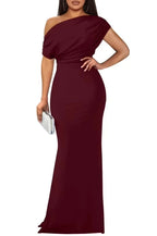 Off Shoulder Slim Fit Maxi Dress