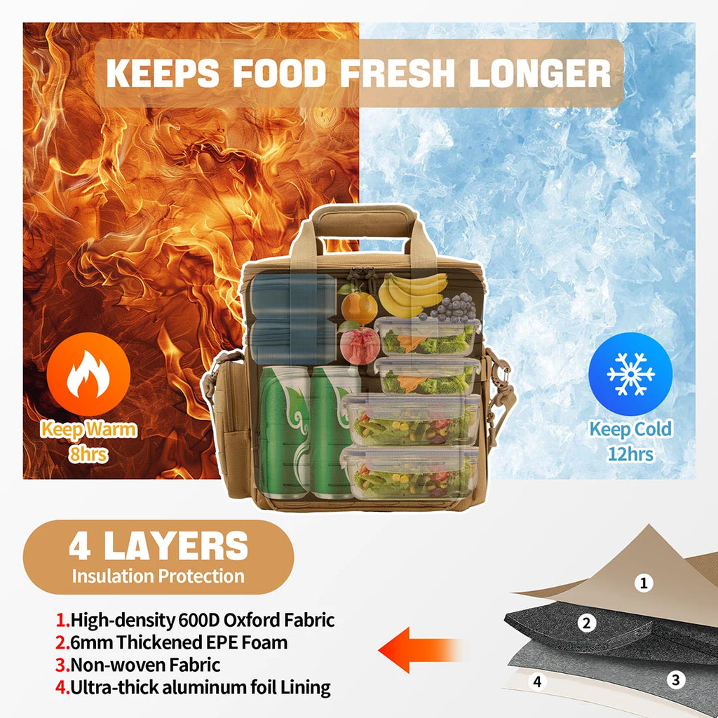 Tactical Lunch Box Expandable 18L Insulated