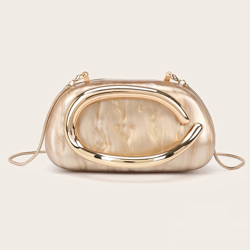 Handbag Metal Luxury Clutch
