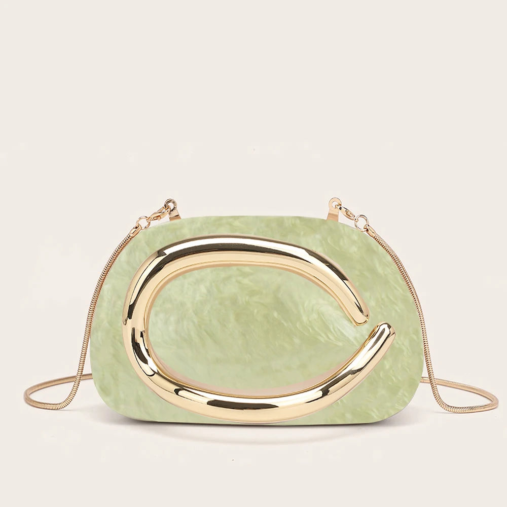 Handbag Metal Luxury Clutch