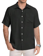 Casual Short Sleeve Button Down Shirt