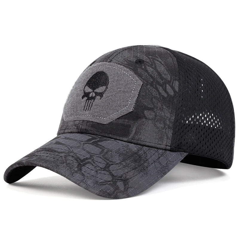Unisex Skull Breathable Baseball Caps