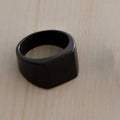Titanium Steel Smooth Simple Flat Ring
