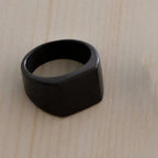 Titanium Steel Smooth Simple Flat Ring