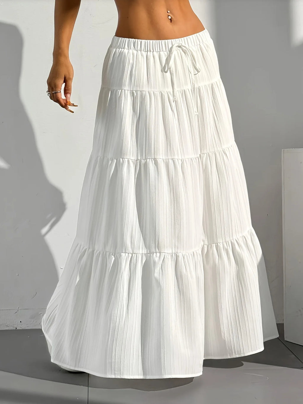 Flared Long Skirt